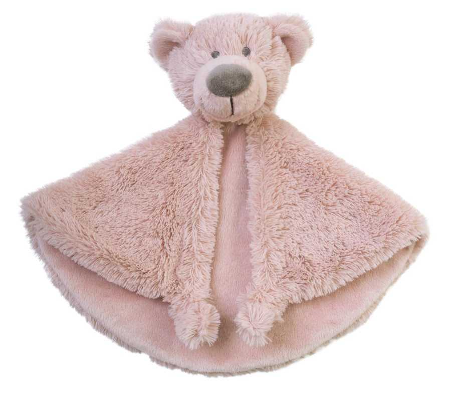 Schmusetuch Bär Brim rosa 29 cm